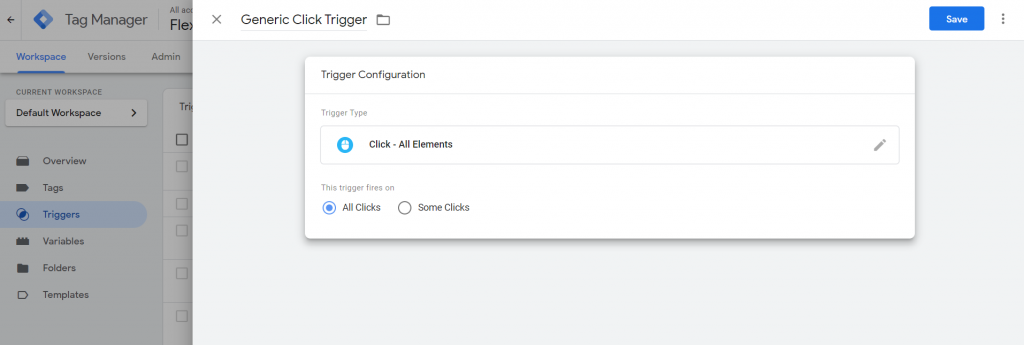 Generic Button Click Trigger in Google Tag Manager